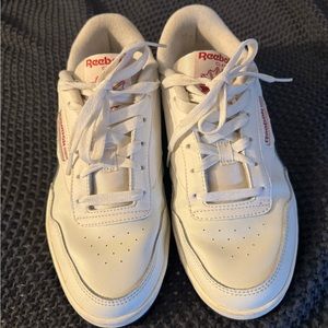 White Reebok sneakers